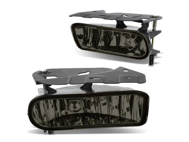 DNA Motoring FL-ZTL-251-SM For 2002 to 2006 Cadillac Escalade EXT ESV Pair Bumper Driving Fog Light Lamp Smoked Lens 03 04 05