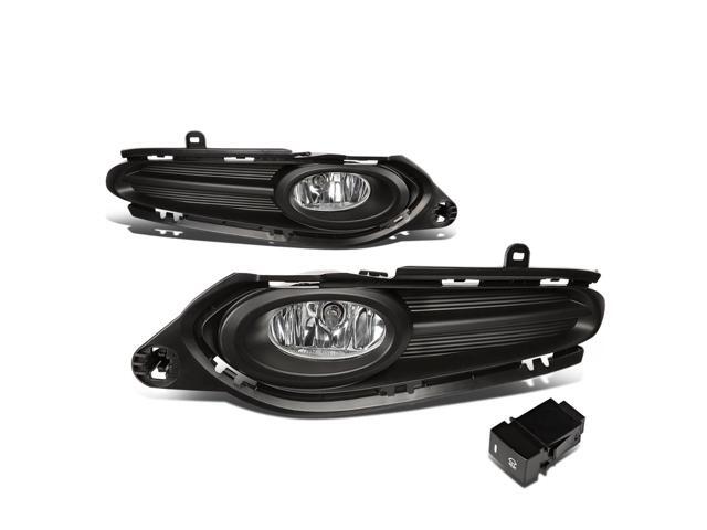 DNA Motoring FL-ZTL-214-CH For 2016 to 2018 Honda HR-V Front Bumper Driving Fog Light Lamp+Switch Clear Lens 17