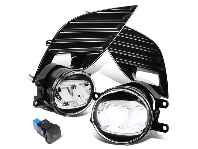 DNA Motoring FL-ZTL-317-CH For 2018 to 2020 Toyota Camry SE XSE LED Bumper Driving Fog Light Lamps with Bezel + Switch 19 2019