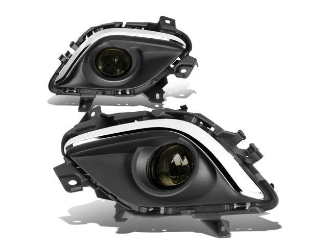 DNA Motoring FL-ZTL-226-SM For 2014 to 2016 Mazda 6 Driving Bumper Fog Light Lamp+Bezel+Switch Chrome Trim Smoked Lens 15