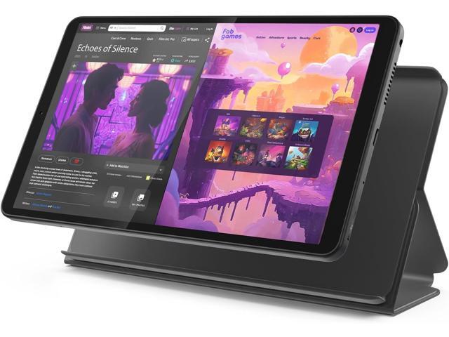 Lenovo Tab One / K9 with Folio Case - Helio G85 / 4GB RAM / 64 GB Storage / 8.7' / Android 14 / Luna Grey