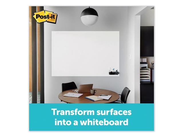 Post-it Dry DEF4X3 - Erase Film with Adhesive Backing, 48 x 36, White