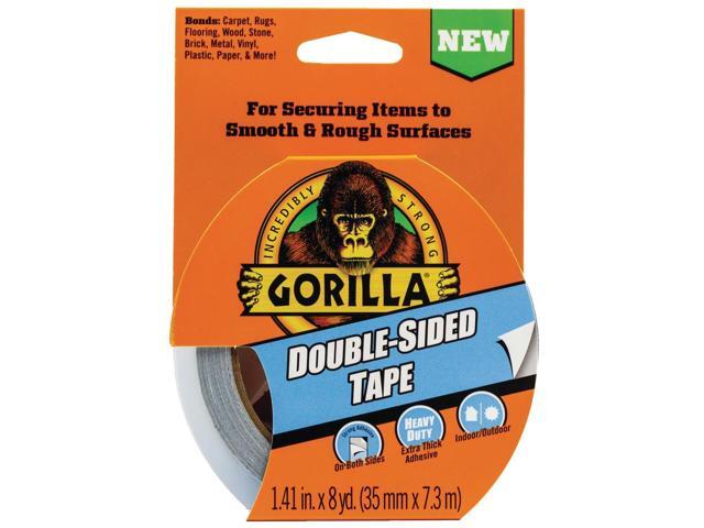 Gorilla Double-Sided Duct Tape: 1.41 in x 24 ft. (White)