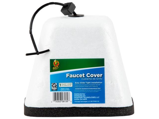 Duck Brand Hard Faucet Cover: 5-1/4 in. width (White)