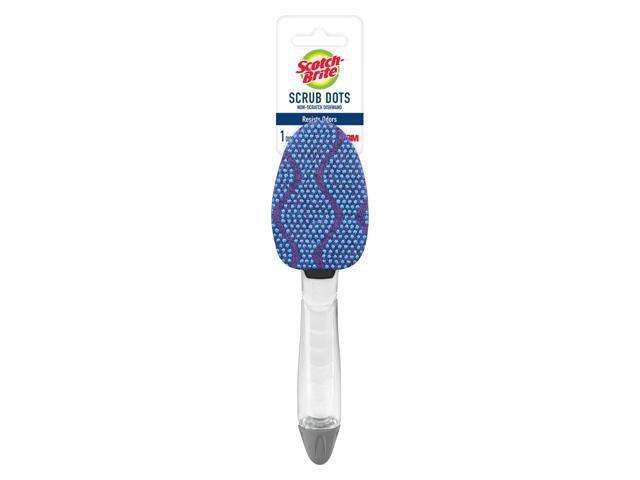 Scotch-Brite Scrub Dots Non-Scratch Dishwand 2 1/2' x 11 2/5' Light Blue/Dark
