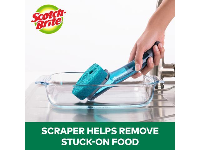 Scotch-Brite Soap Control Scrub Dots Heavy Duty Dishwand: 1 Dishwand (Green)