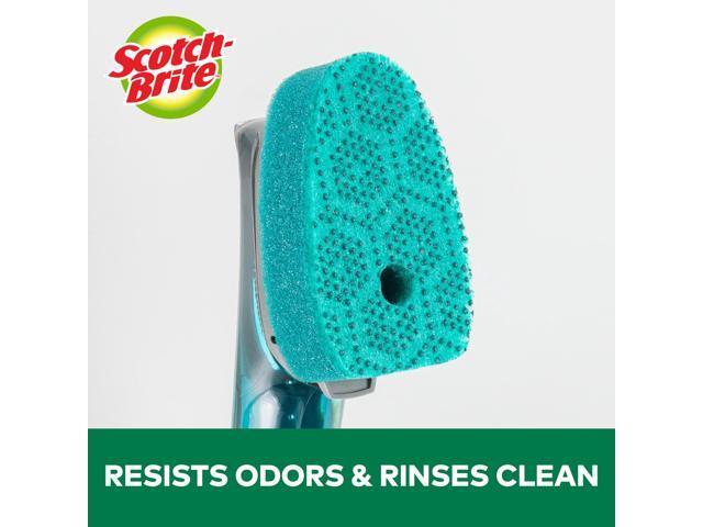 Scotch-Brite Soap Control Scrub Dots Heavy Duty Dishwand: 1 Dishwand (Green)