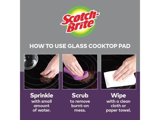 Scotch-Brite Glass Cooktop Pads: 2-pack