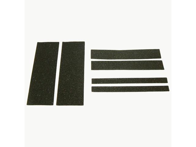 JVCC Non-Skid Strips [60 grit] (NS-S): 1 in. x 12 in. (Black) *10 rolled strips [10 strips/pack]