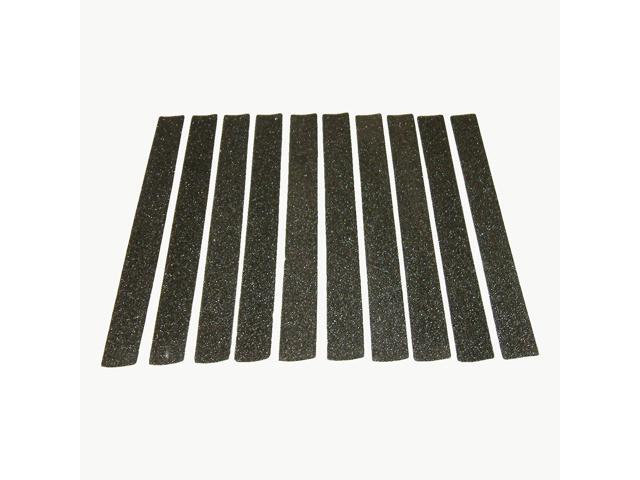 JVCC Non-Skid Strips [60 grit] (NS-S): 1 in. x 12 in. (Black) *10 rolled strips [10 strips/pack]