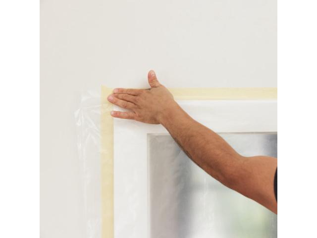 FrogTape Double-Sided Poly-Hanging Containment Tape: 2 in. (48mm actual) x 75 ft. (Beige)