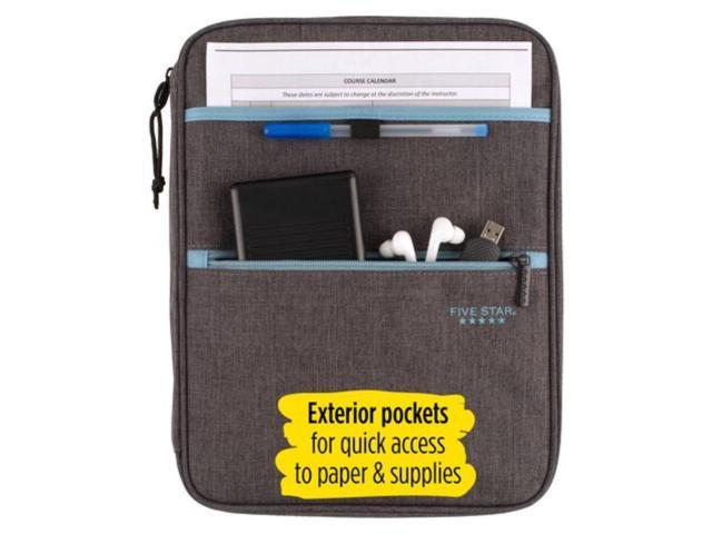 Five Star Carry-All Zipper Binder: 1 in. / 375 sheet capacity (Grey)