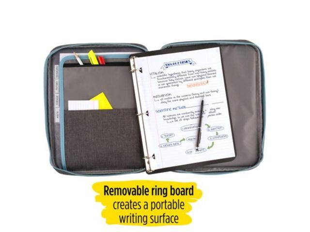 Five Star Carry-All Zipper Binder: 1 in. / 375 sheet capacity (Grey)
