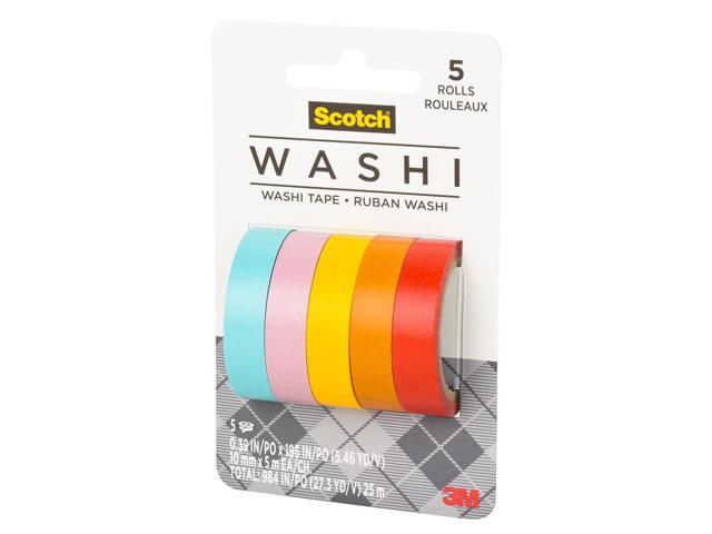 Scotch Washi Tape [5-Pack]: 5-pack (Sunset Design)