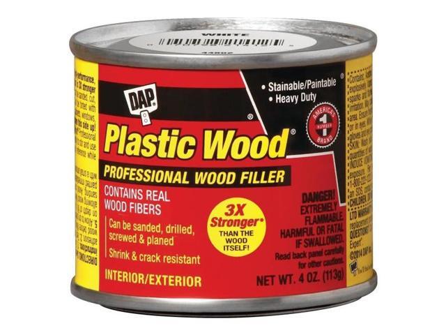 DAP 21412 Solvent Wood Filler, Can, White, Plastic Wood