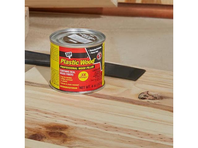 DAP 21412 Solvent Wood Filler, Can, White, Plastic Wood