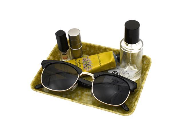 HIGHTIDE Melamine Marbled Desk Tray: desk tray small / 6 in. x 4-1/2 in. x 1 in. (Grey)