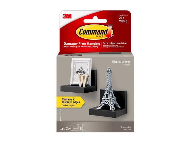 Command Display Ledges, Slate - 2 Pack - Slate - Plastic MMMHOM23S2ES
