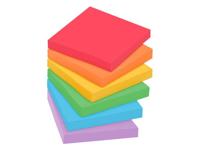 Post-it Super Sticky Notes: 3 in. x 3 in. (Supernova Neons Collection) *70-sheets per pad / 6-pack