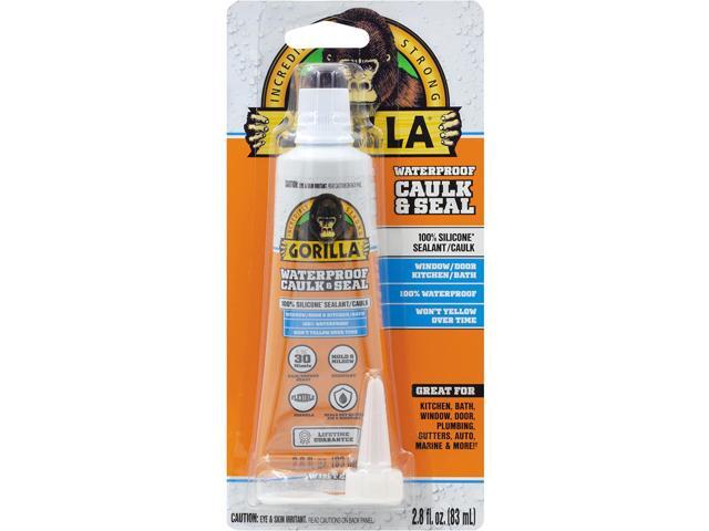 Gorilla Waterproof Caulk & Seal [100% Silicone]: 10 oz. cartridge (Clear)