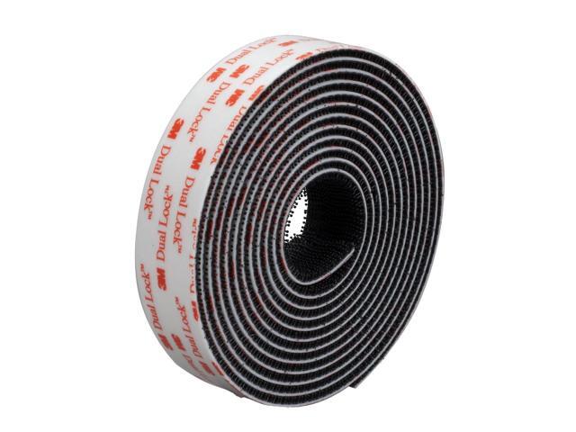 3M Dual Lock Type 400 Reclosable Fastener [Black / Acrylic Adhesive] (SJ3551): 1/2 in. x 10 ft. (Black)