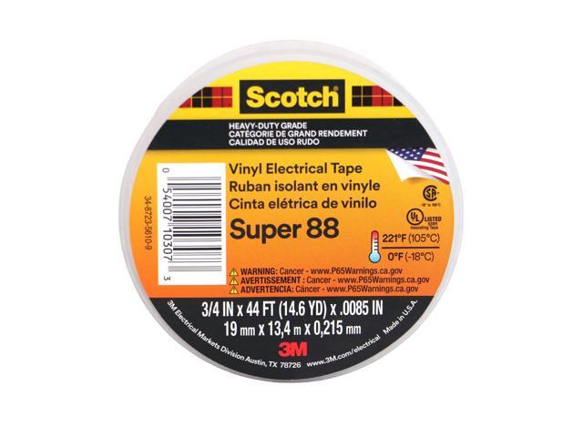 Scotch Super 88 Heavy-Duty Grade Electrical Tape: 1 in. x 36 yds. (Black)