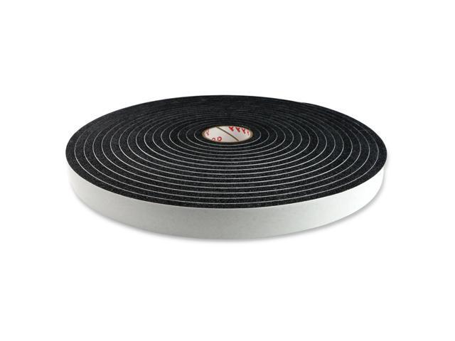 Pres-On Gasketing Foam Tape [Single-Sided, Open Cell] (P8500 Series): 1 in. x 100 ft. x 1/8 in. thick (Black)