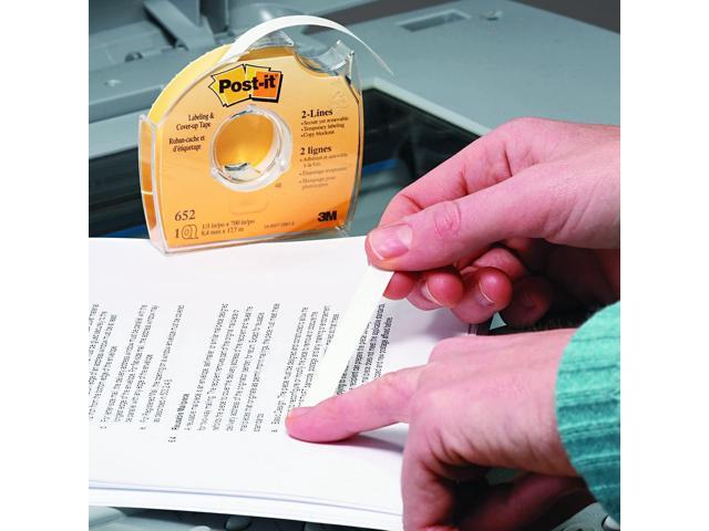 Post-it Labeling and Cover-Up Tape: 1 in. x 700 in. (White)