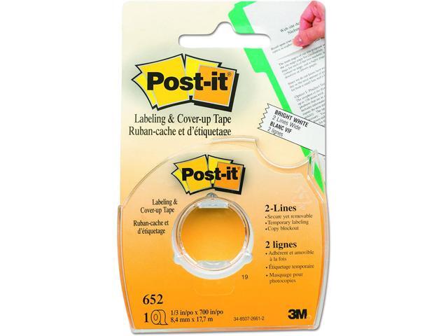 Post-it Labeling and Cover-Up Tape: 1 in. x 700 in. (White)