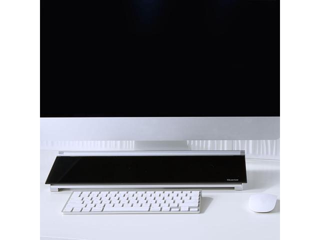Quartet Glass Dry-Erase Desktop Computer Pad: 18 in. x 6 in. (Frosted)