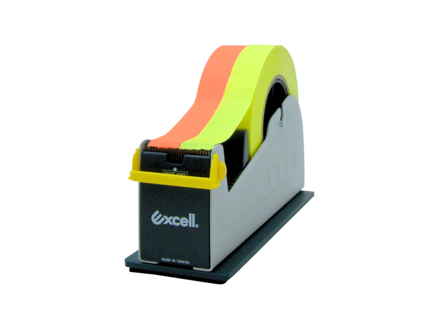 Excell EX-17 Steel Desktop Tape Dispenser [Padded Foam Base]: 2 in. width (Blue/Grey)