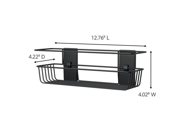 Command Metallic Shower Caddy [Removable]: 12.76 in. x 4 in. (Satin Nickel)