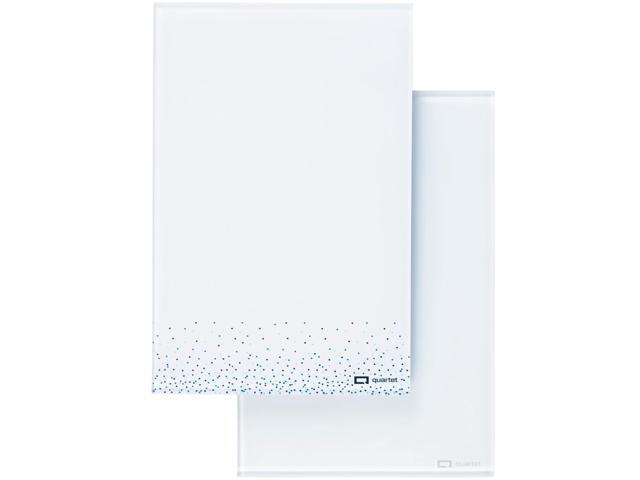 Quartet Glass Dry-Erase Notepad: 9 in. x 6 in. (Marble and White) *2-pack
