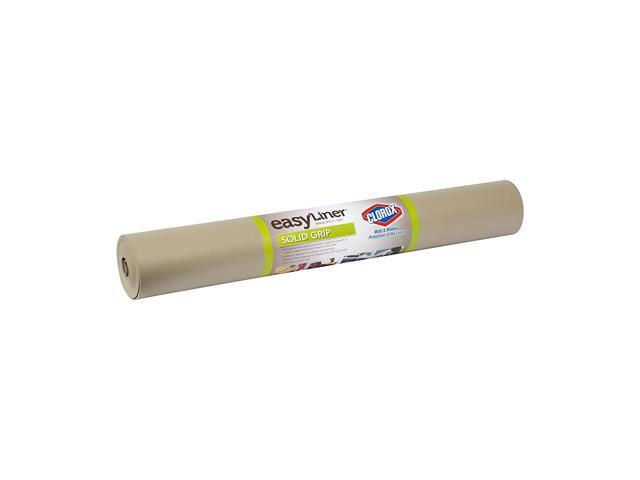 Duck Brand EasyLiner with Clorox Solid Grip Shelf Liner [Non-Adhesive]: 20 in. x 6 ft. (Taupe)