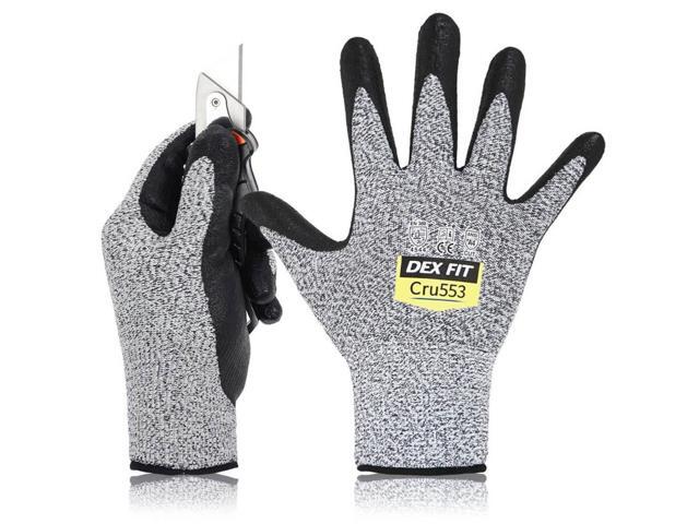 Muveen Level 5 Cut Resistant Gloves [DEX FIT Cru553]: small / 1 pair (Grey)