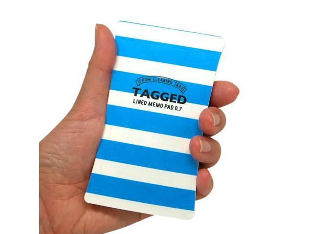 Tagged Outdoor Memo Pad: 3 in. x 5 in. (Blue Stripe)