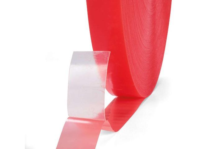 FindTape Finger-Lift Double-Sided Film Tape [Extended Liner] (Red-FL): 1 in. x 250 yds. (Clear)