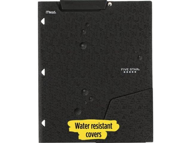 Five Star Clip 'N Store 2-Pocket Plastic Folder: 9-1/2 in. x 0.319 yds. (Fire Red)