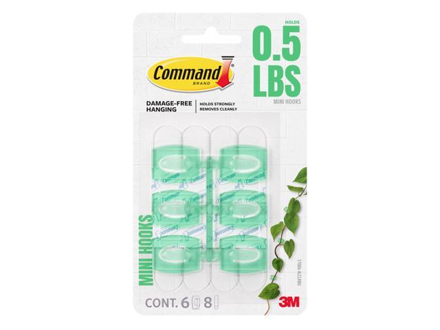 Command Limited Edition Mini Hooks [Removable]: 6-Pack (Clementine) *6-pack