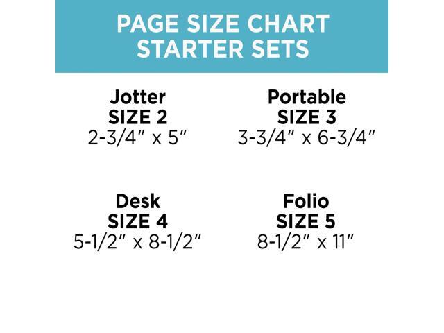 at-a-glance textured faux leather undated starter set, desk size, black (031-0340-05)