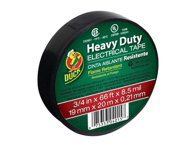 Duck Brand Heavy Duty Electrical Tape [8.5 mil thick]: 3/4 in. x 66 ft. (Black) *canister-packed