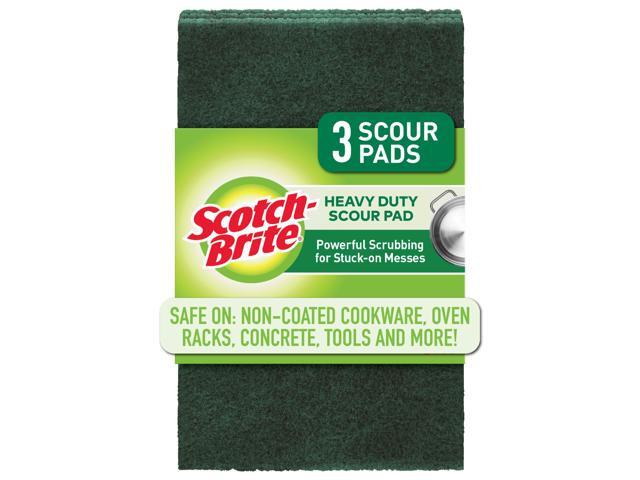 Scotch-Brite Heavy Duty Scour Pads: 9 in. x 6 in. (Green) *8-pack