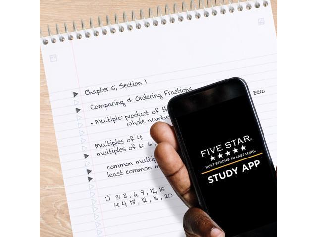 Five Star 1-Subject Spiral Top Bound Notepad [College Ruled]: 8-1/2 in. x 11 in. (Amethyst)