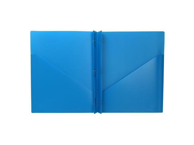 Acco Color Talk Pocket & Prong Plastic Folder: 9 in. x 11 in. (Blue) *1 folder