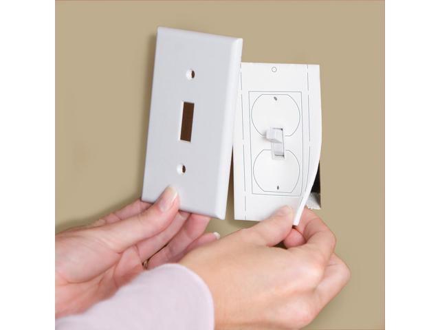 Duck Brand Wall Socket Sealers: 2-1/2 in. x 0.12 yds. (White) *12-pack