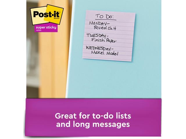 Post-it Recycled Notes [Super Sticky Lined]: 4 in. x 4 in. (Wanderlust Collection) *90-sheets per pad / 6-pack