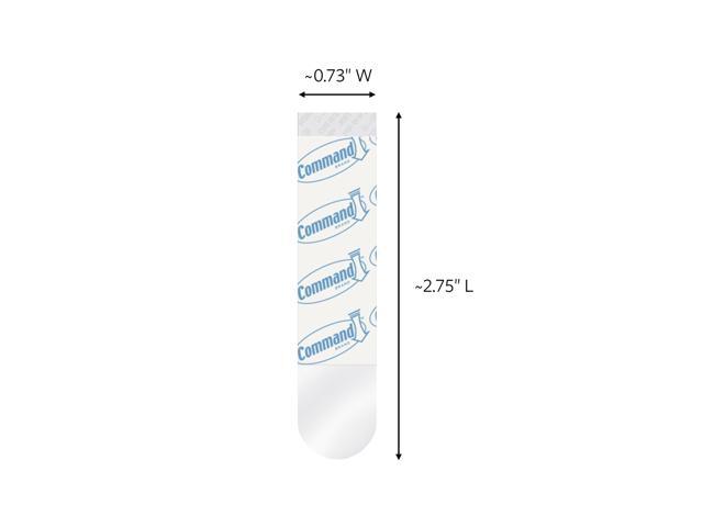 Command Medium Clear Refill Strips [Removable]: 12-pack (Clear)
