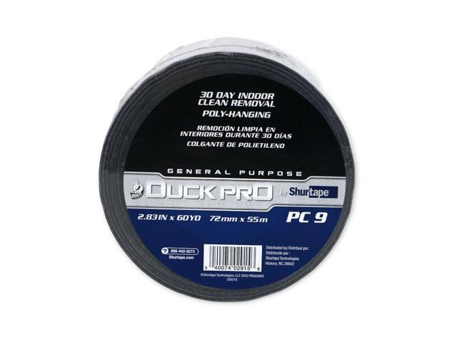 Shurtape Duck Pro General Purpose Cloth Duct Tape (PC-9C): 3 in. (72mm actual) x 60 yds. (Black)