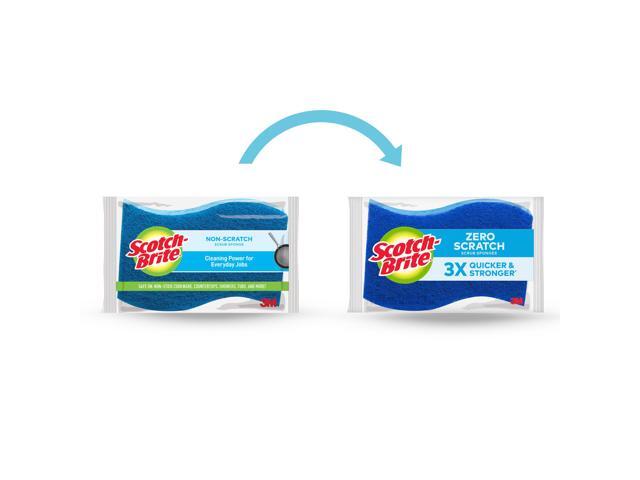Scotch-Brite Zero Scratch Scrub Sponge: 6-pack (Blue)