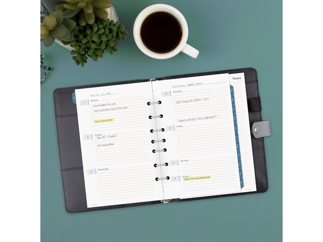 At-A-Glance Planner Starter Set with Snap Closure [Undated]: 5-1/2 in. x 8-1/2 in. (Black)
